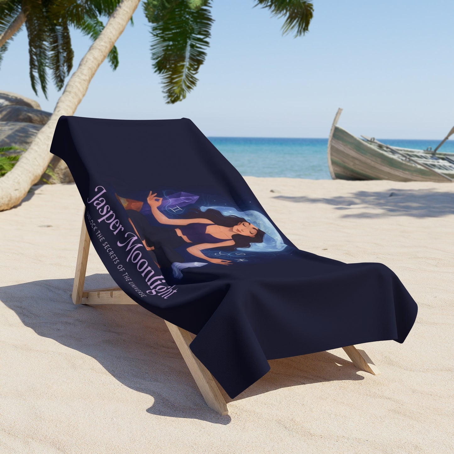 Beach Towel — Moonlit Meditation Towel