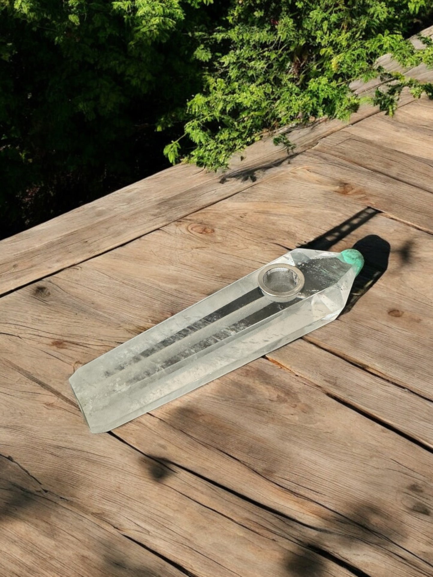 Clear Quartz Pipe