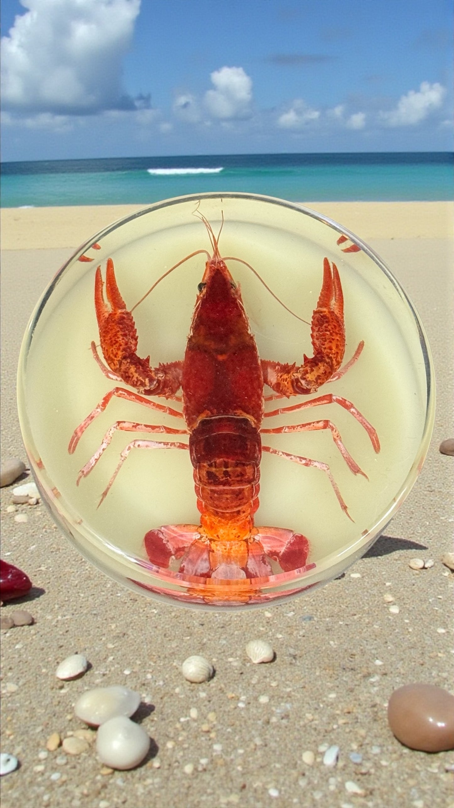 Red Swamp Crawfish Resin Disc