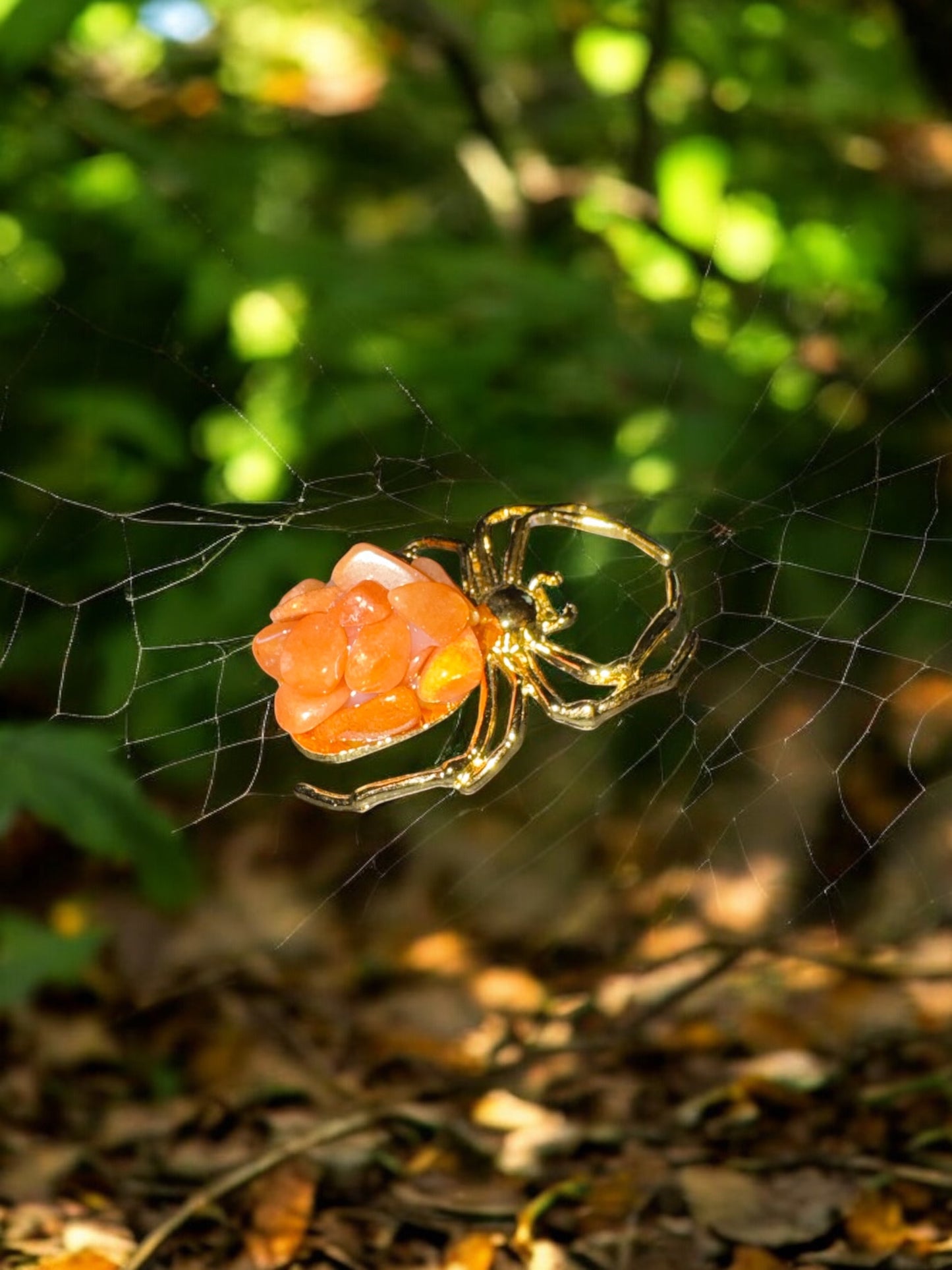 Carnelian Gold Spider