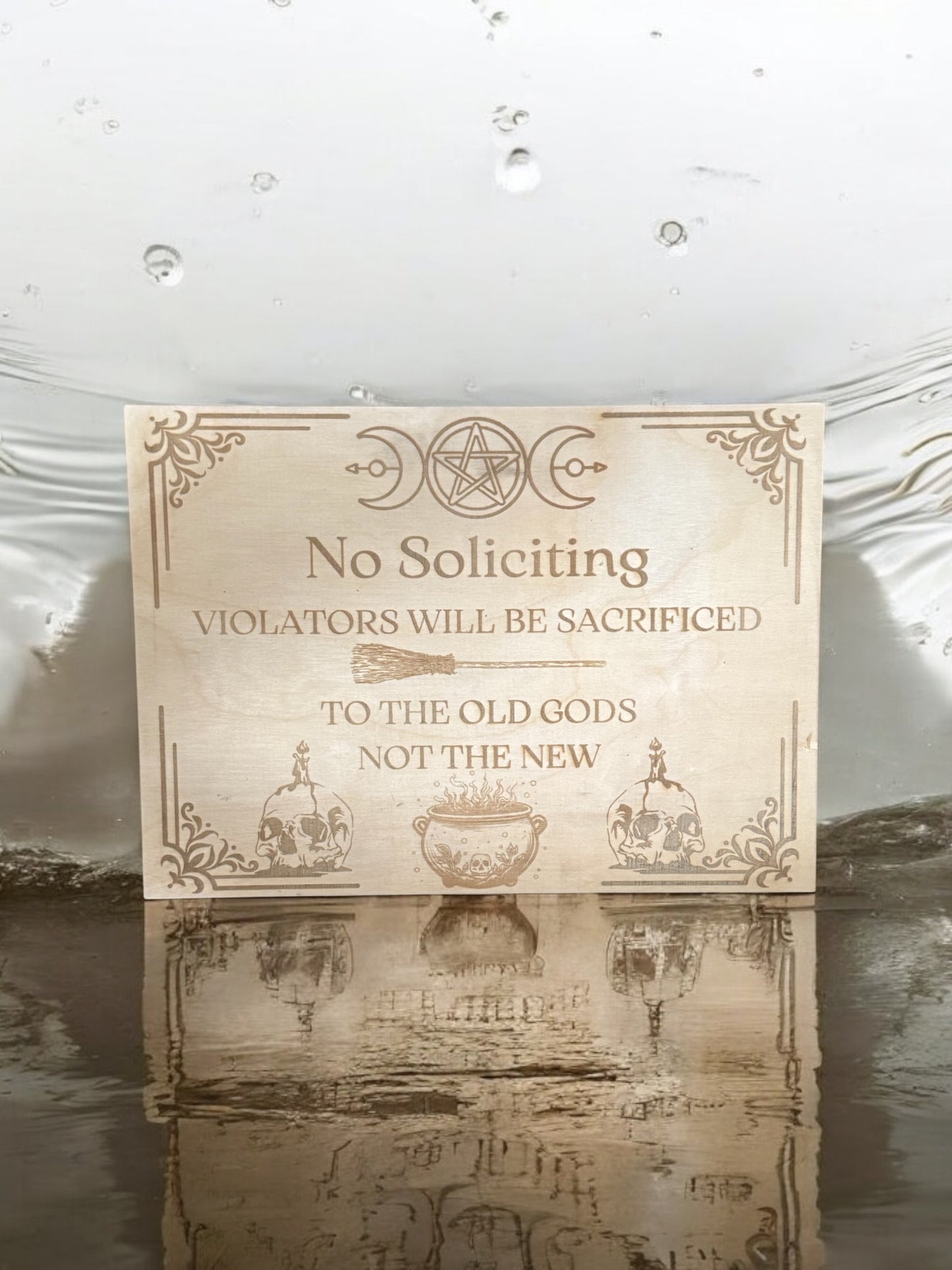 No Soliciting Wall Decor