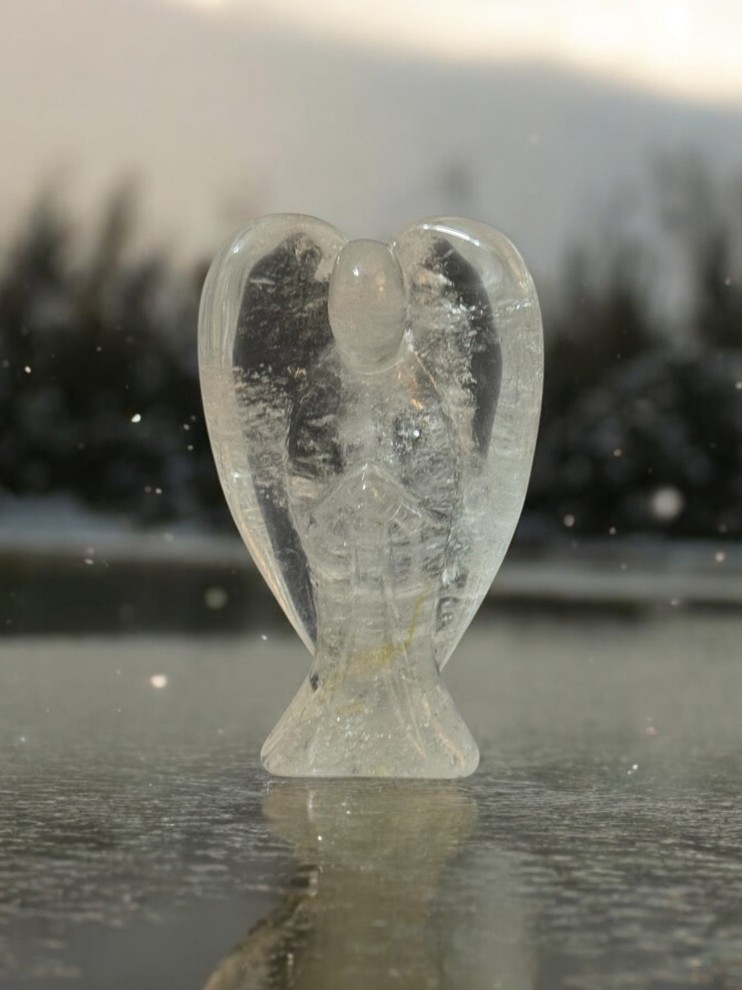 Med Clear Quartz Angel