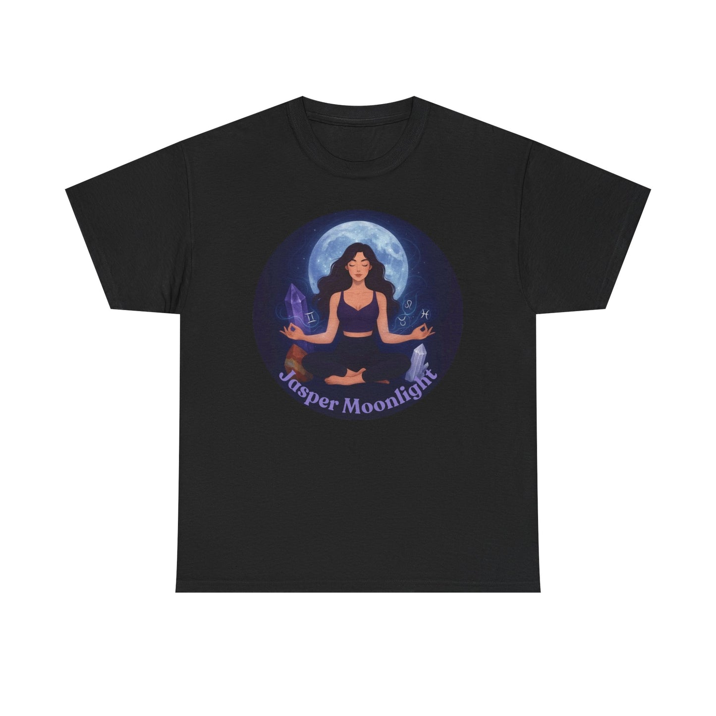 Moonlit Meditation T-Shirt — 'Moonlit Meditation' Yoga Tee