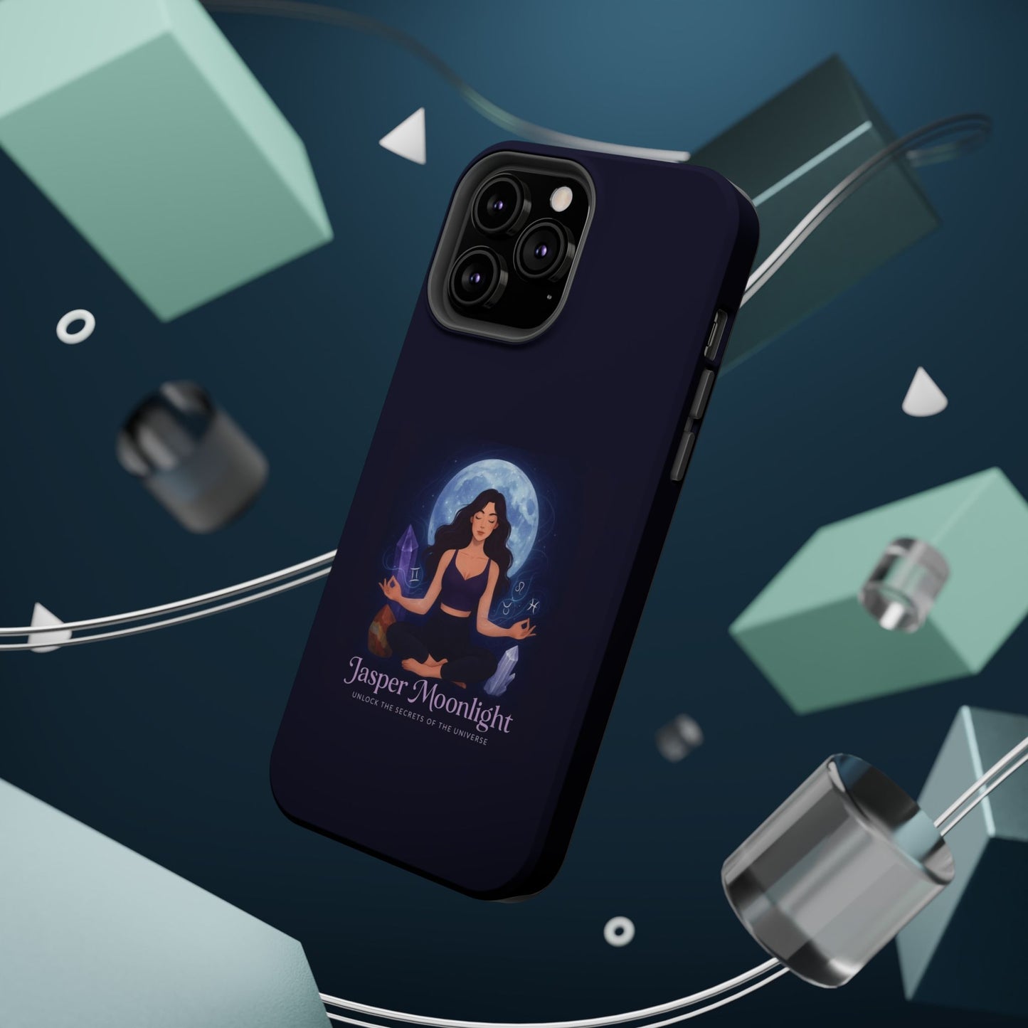 Moonlight Meditation Phone Case — Jasper Moonlight Spiritual Magnetic Impact-Resistant Case