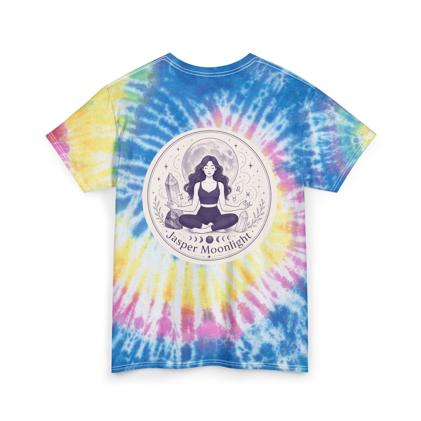 Back Logo Moonlit Meditation Circle Tie-Dye Tee