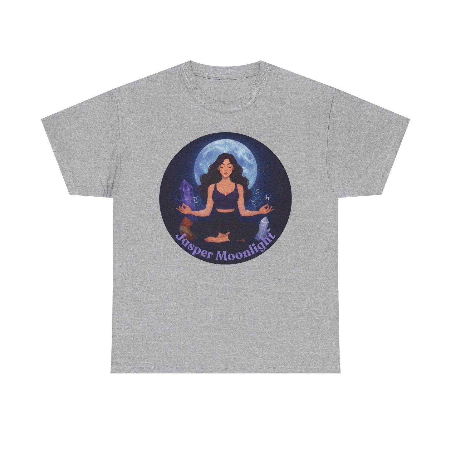 Moonlit Meditation T-Shirt — 'Moonlit Meditation' Yoga Tee