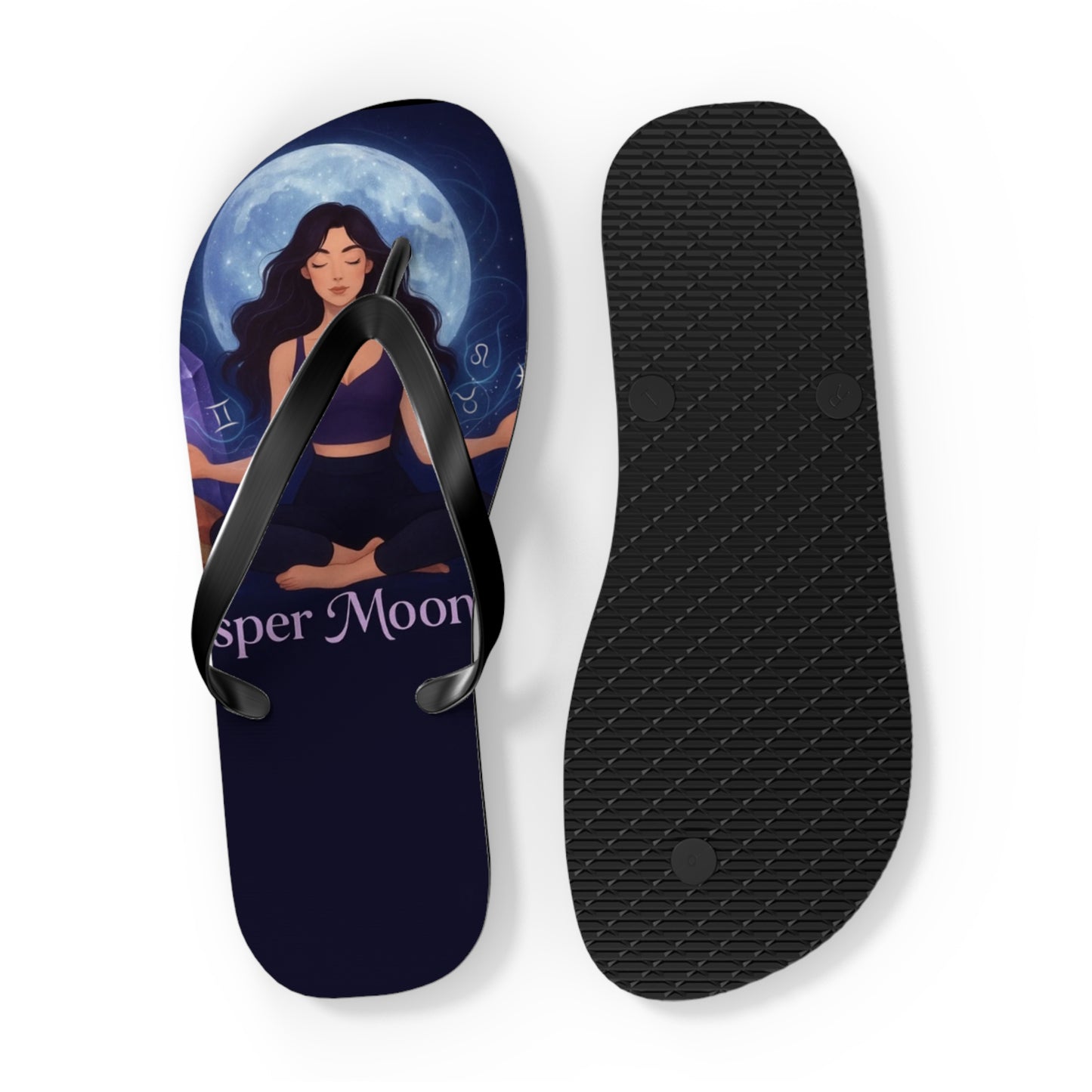 Moonlit Meditation Flip Flops — Whisper Moonlight Yoga Sandals