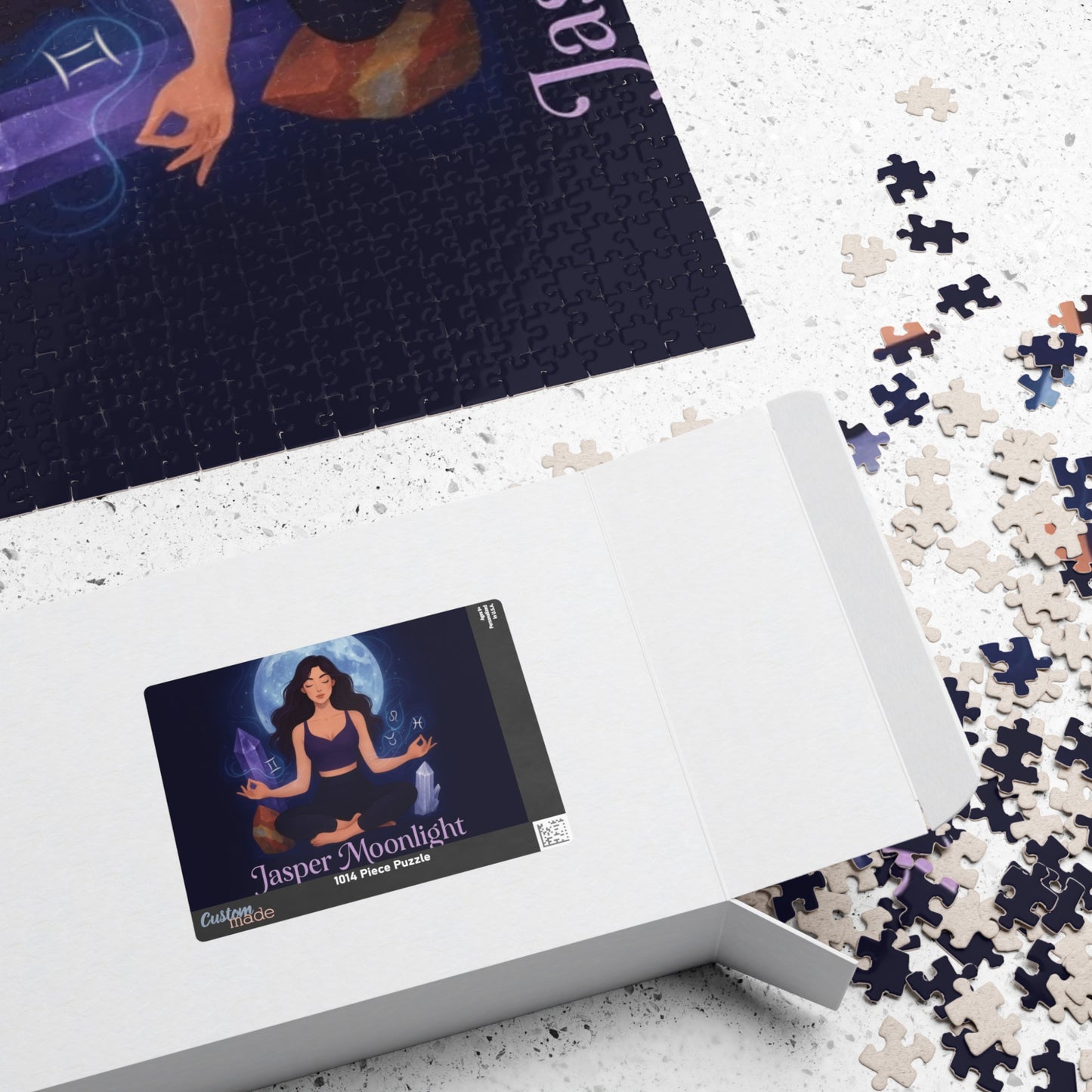 Moonlit Meditation Jigsaw Puzzle — Spiritual Crystal & Moon 252–1014 Piece