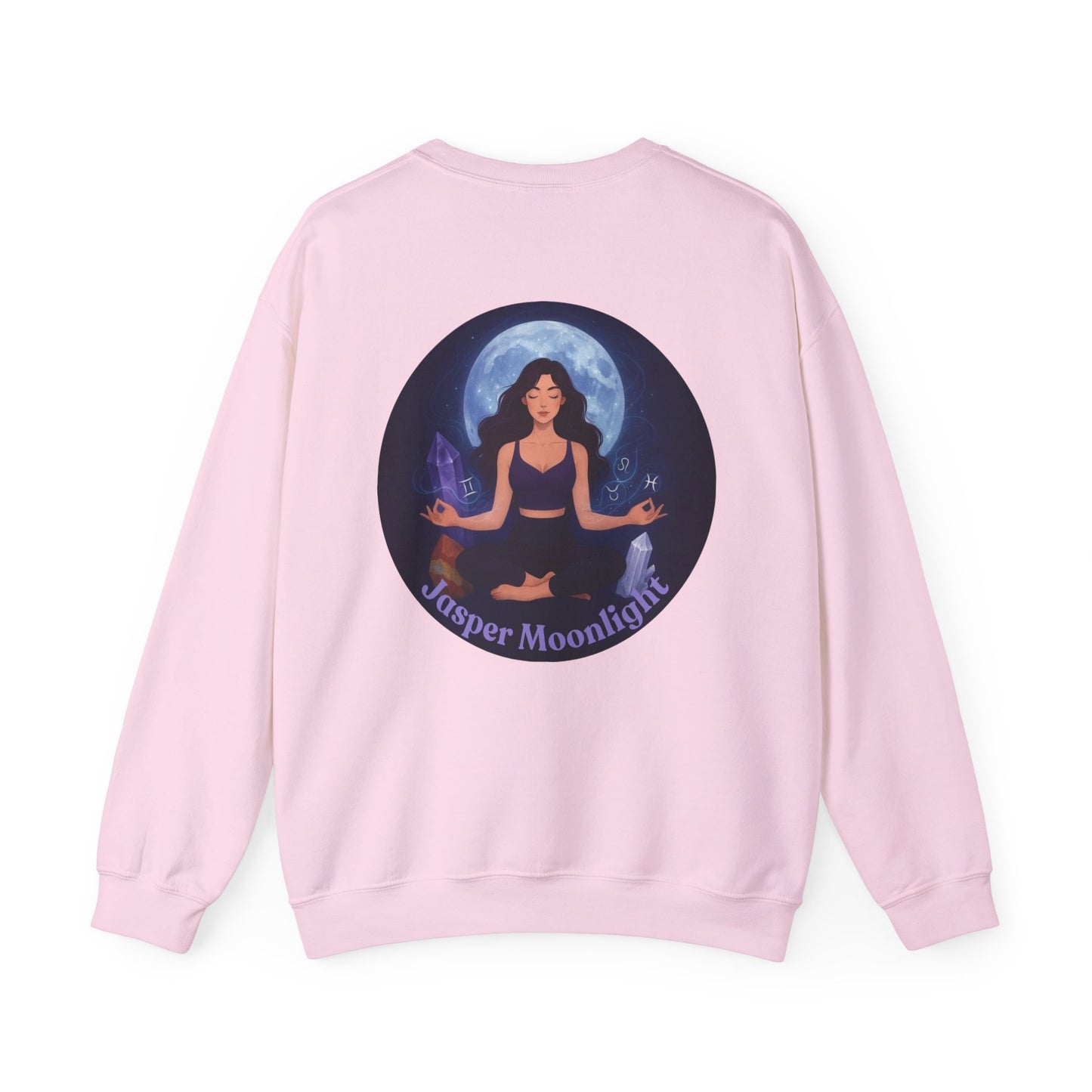Moonlit Meditation Crewneck Sweatshirt — Back Logo