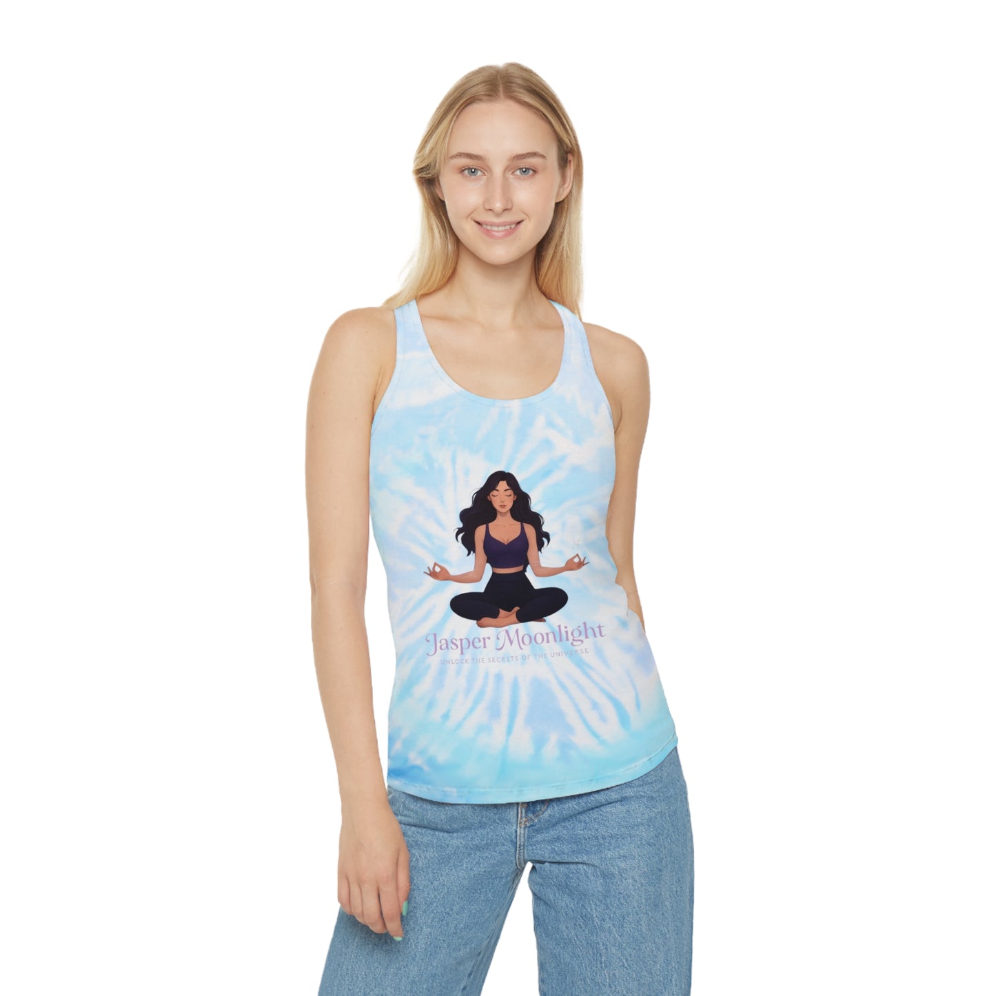 Meditation Goddess Tie-Dye Racerback Tank