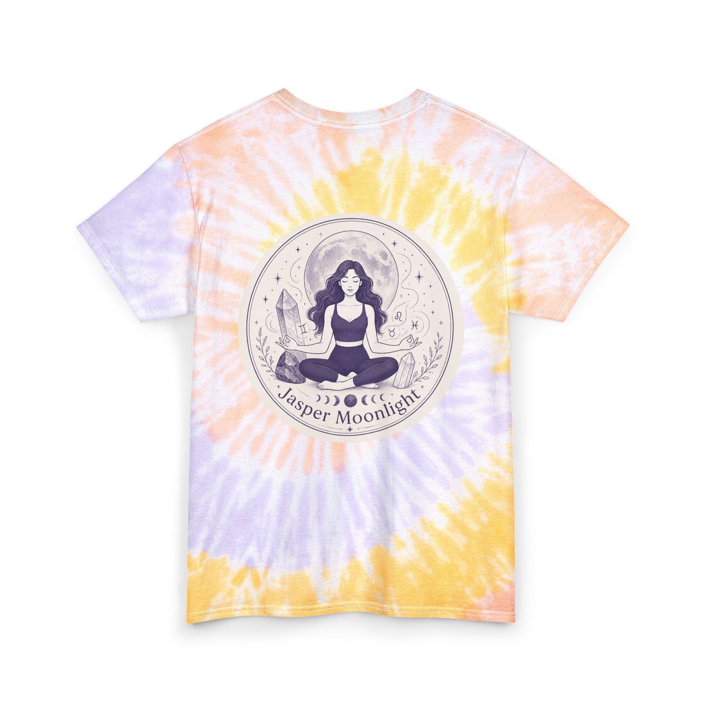 Back Logo Moonlit Meditation Circle Tie-Dye Tee