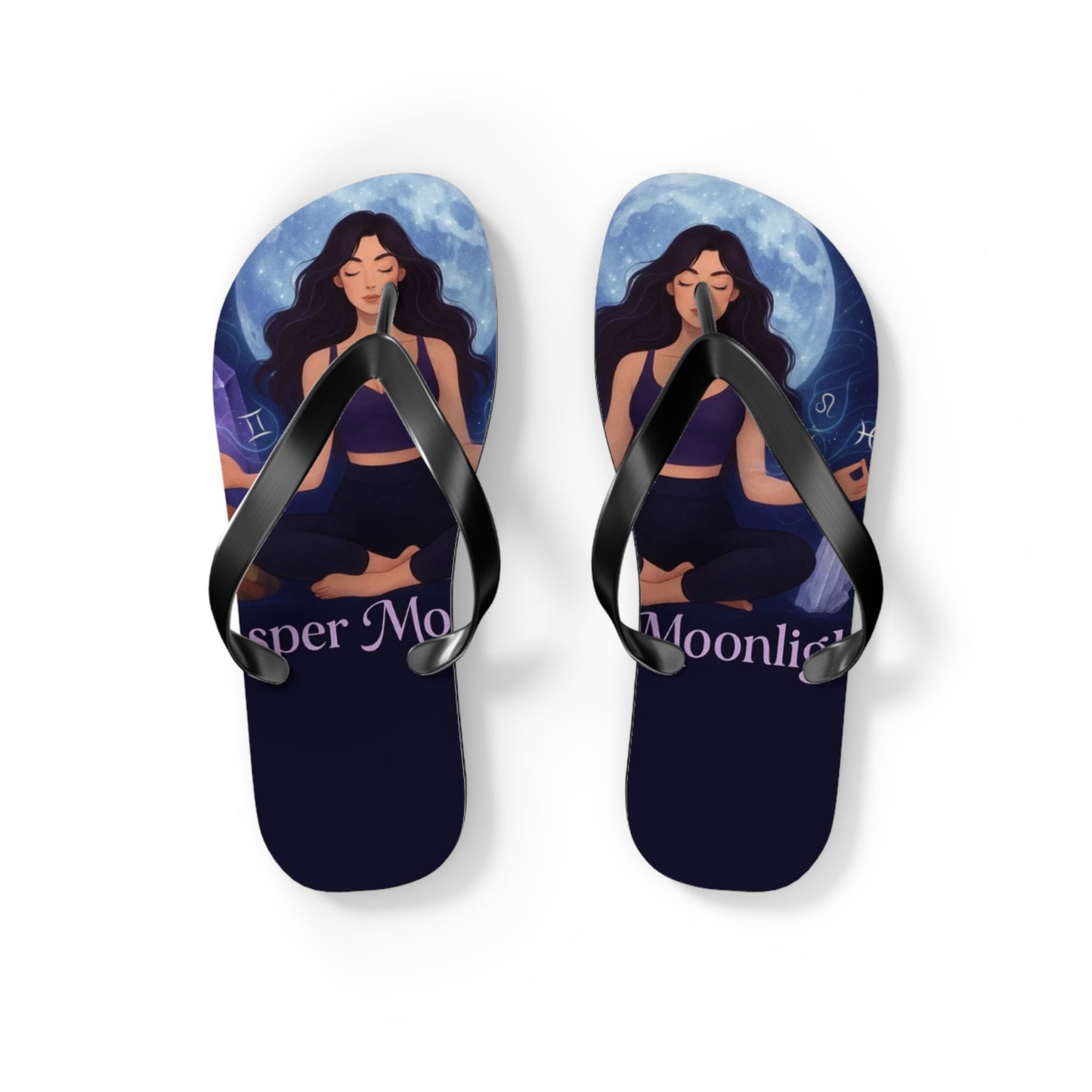 Moonlit Meditation Flip Flops — Whisper Moonlight Yoga Sandals