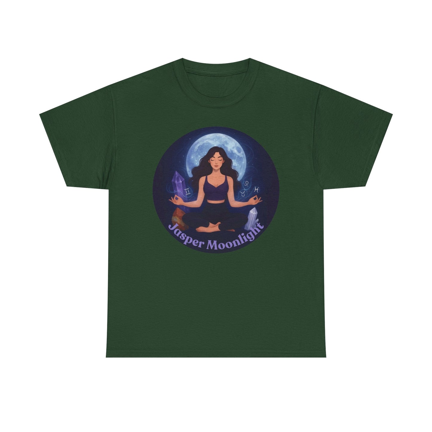 Moonlit Meditation T-Shirt — 'Moonlit Meditation' Yoga Tee