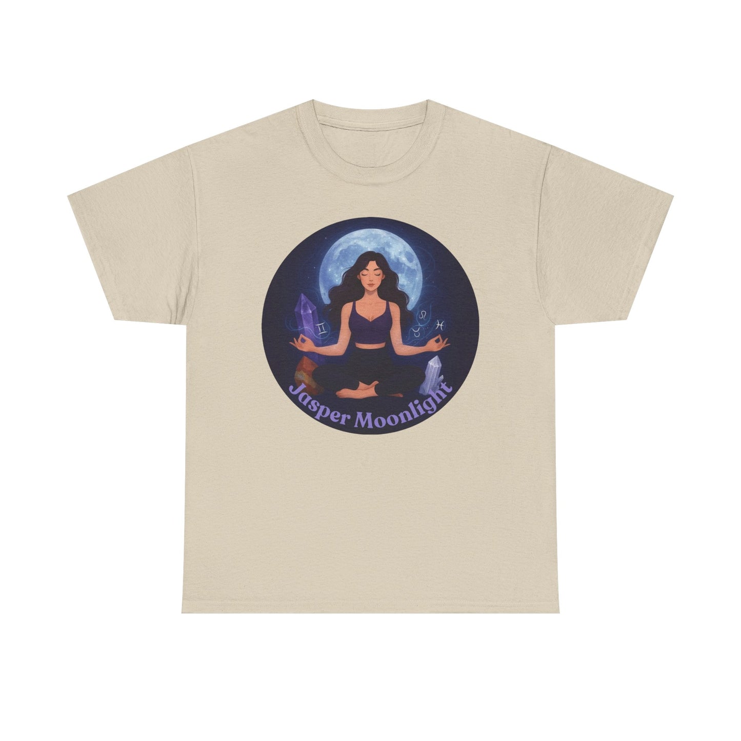 Moonlit Meditation T-Shirt — 'Moonlit Meditation' Yoga Tee