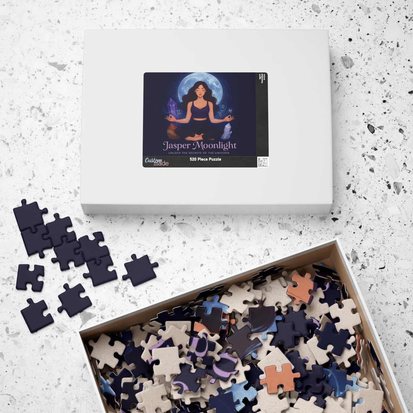 Moonlit Meditation Jigsaw Puzzle — Spiritual Crystal & Moon 252–1014 Piece