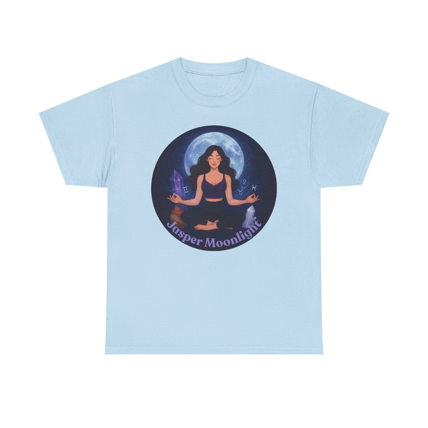 Moonlit Meditation T-Shirt — 'Moonlit Meditation' Yoga Tee