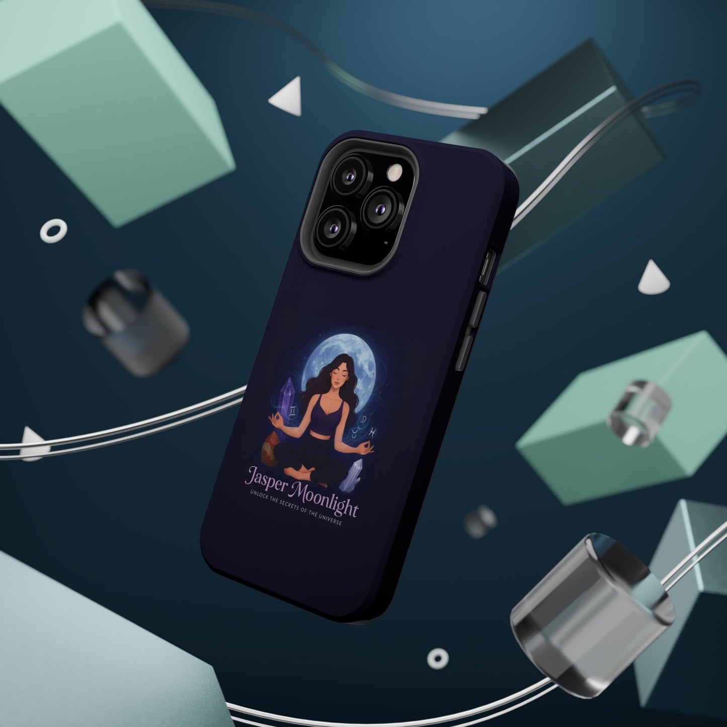 Moonlight Meditation Phone Case — Jasper Moonlight Spiritual Magnetic Impact-Resistant Case