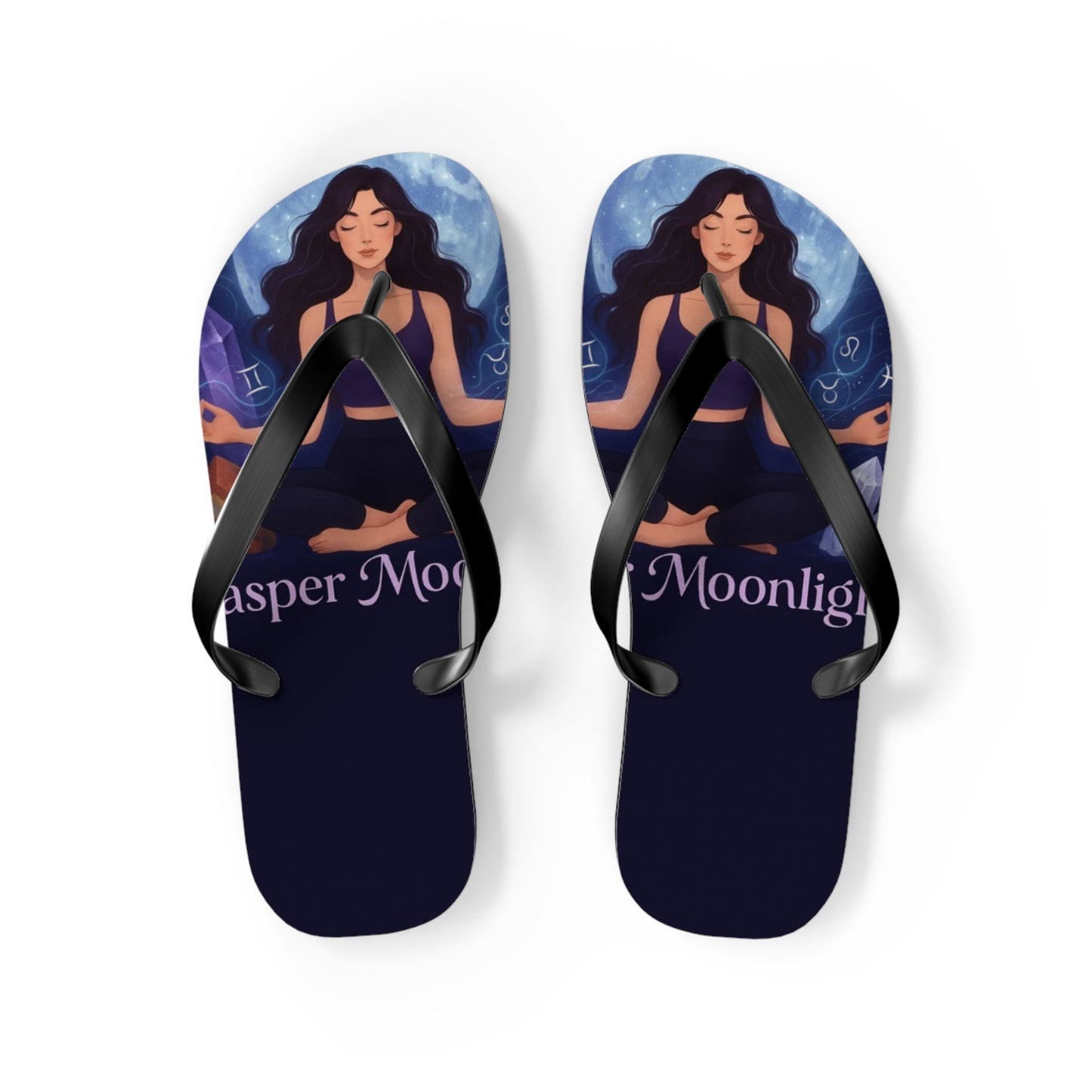 Moonlit Meditation Flip Flops — Whisper Moonlight Yoga Sandals