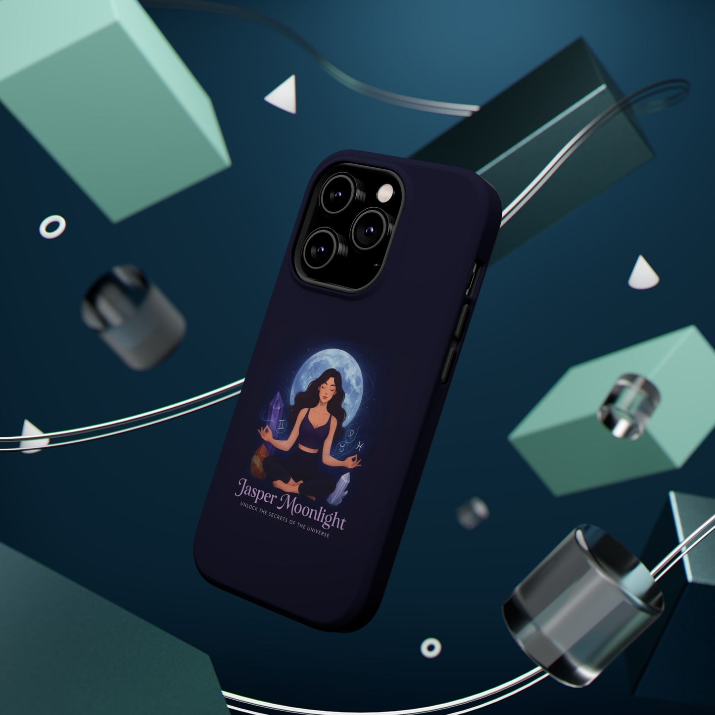 Moonlight Meditation Phone Case — Jasper Moonlight Spiritual Magnetic Impact-Resistant Case
