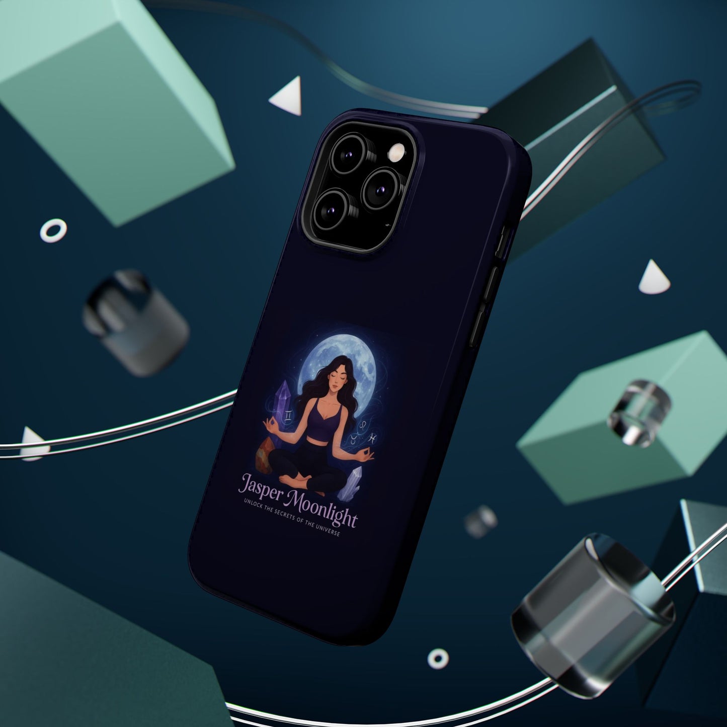 Moonlight Meditation Phone Case — Jasper Moonlight Spiritual Magnetic Impact-Resistant Case
