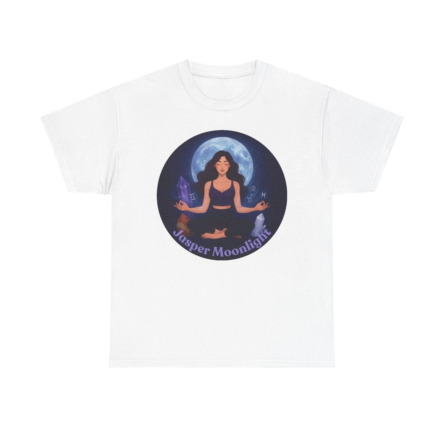 Moonlit Meditation T-Shirt — 'Moonlit Meditation' Yoga Tee