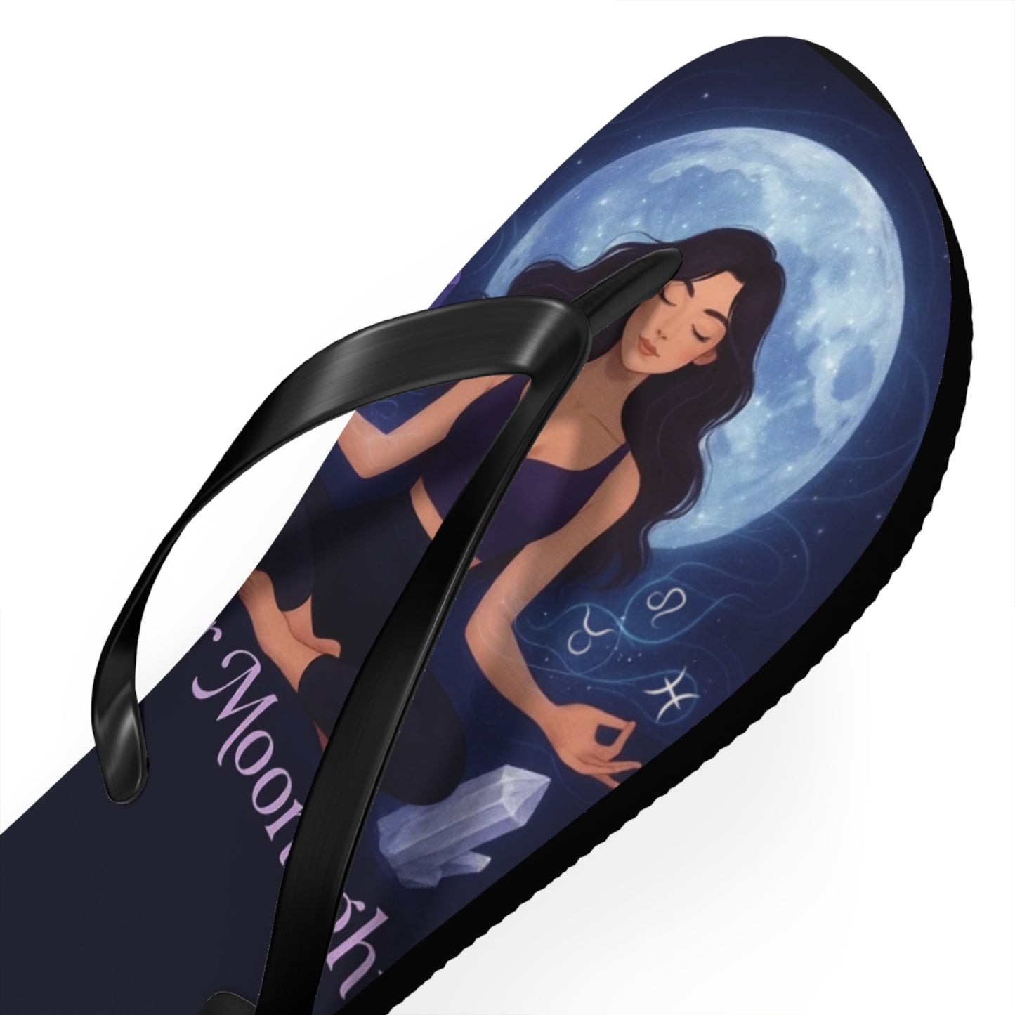 Moonlit Meditation Flip Flops — Whisper Moonlight Yoga Sandals