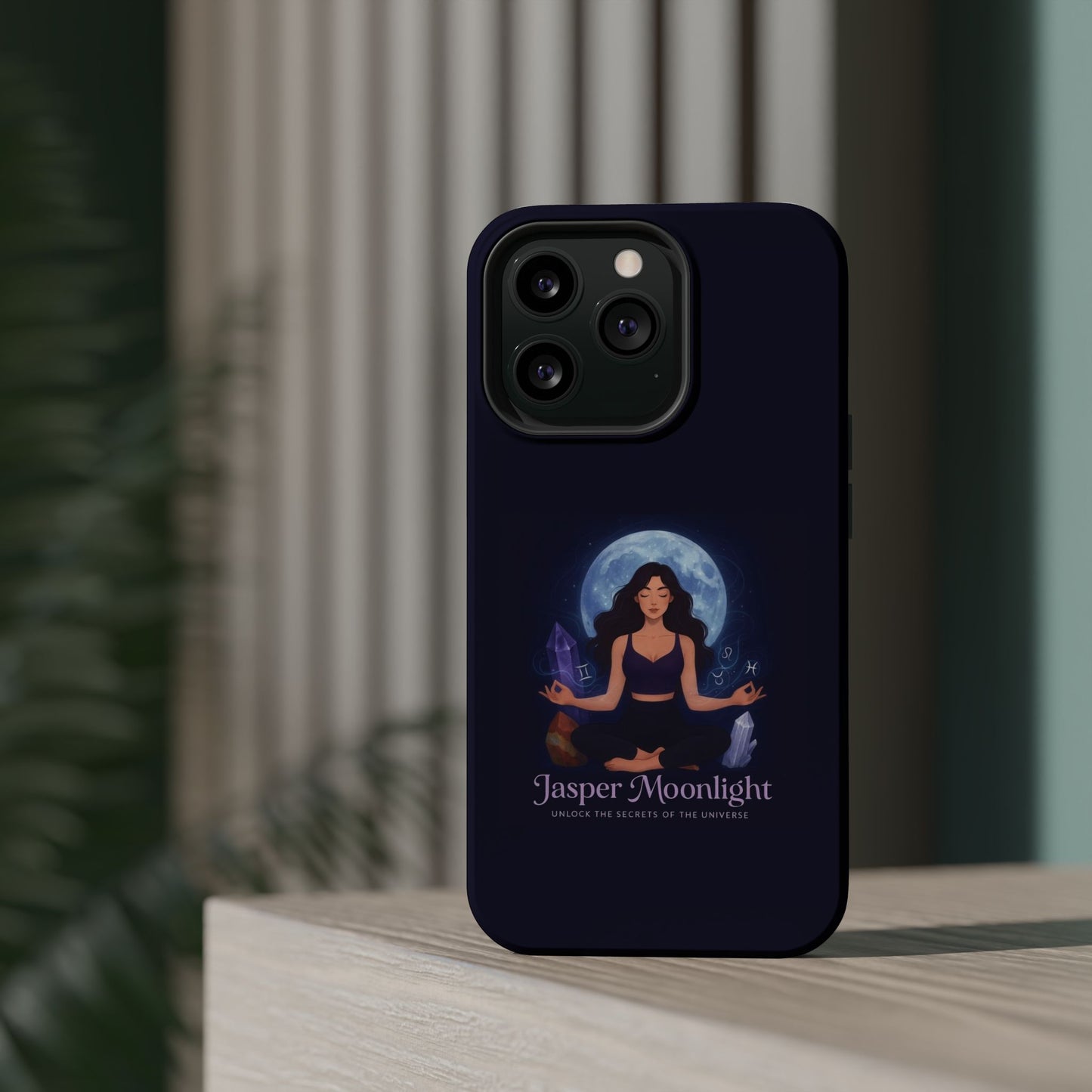 Moonlight Meditation Phone Case — Jasper Moonlight Spiritual Magnetic Impact-Resistant Case