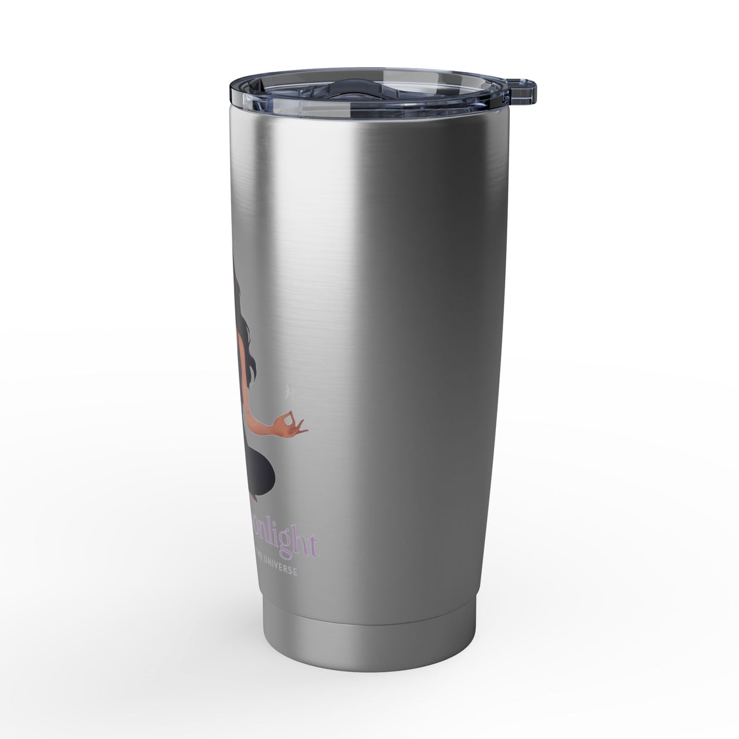 Moonlit Meditation 20oz Tumbler — Stainless Travel Mug for Yoga & Mindfulness