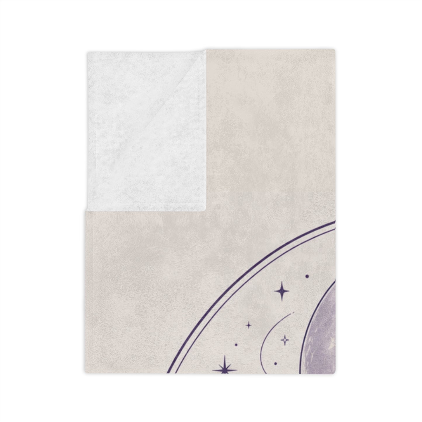 Moonlit Meditation Velveteen Blanket — Jasper Moonlight Crystal Yoga Design