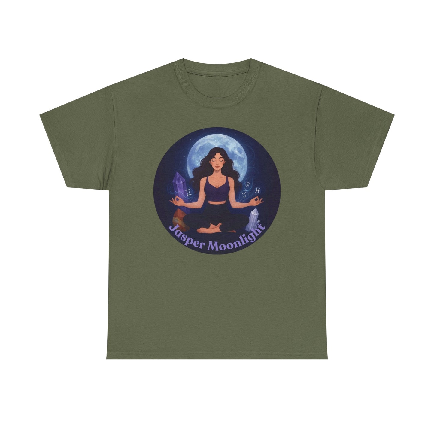 Moonlit Meditation T-Shirt — 'Moonlit Meditation' Yoga Tee