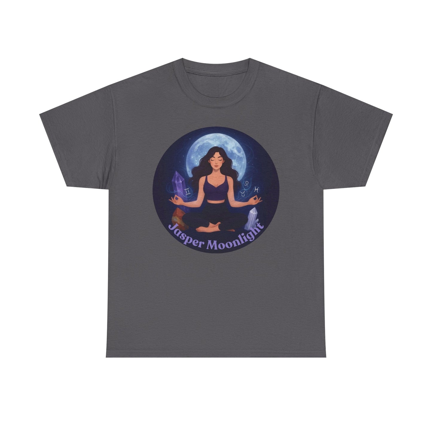 Moonlit Meditation T-Shirt — 'Moonlit Meditation' Yoga Tee