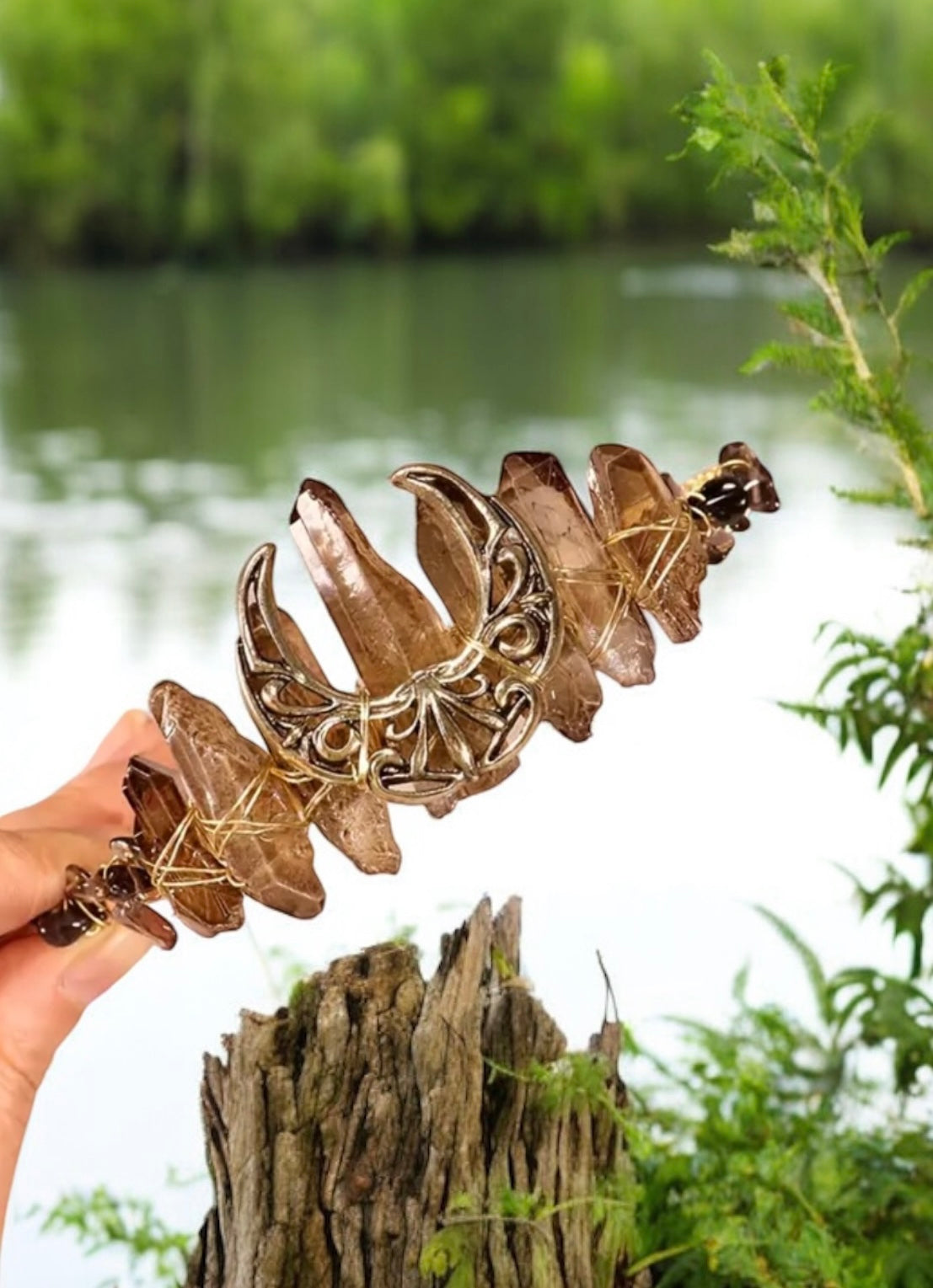 Smoky Quartz Crystal Tiara *PREORDER*