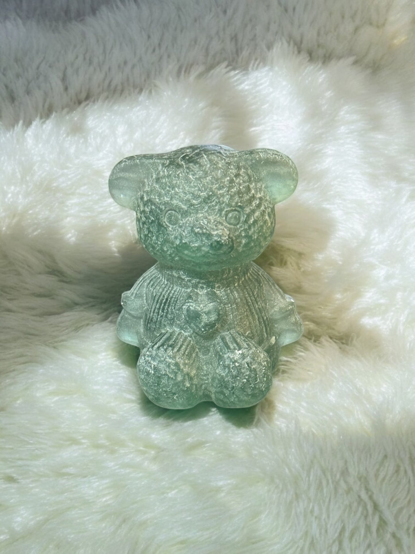 Green Fluorite Teddy Bear