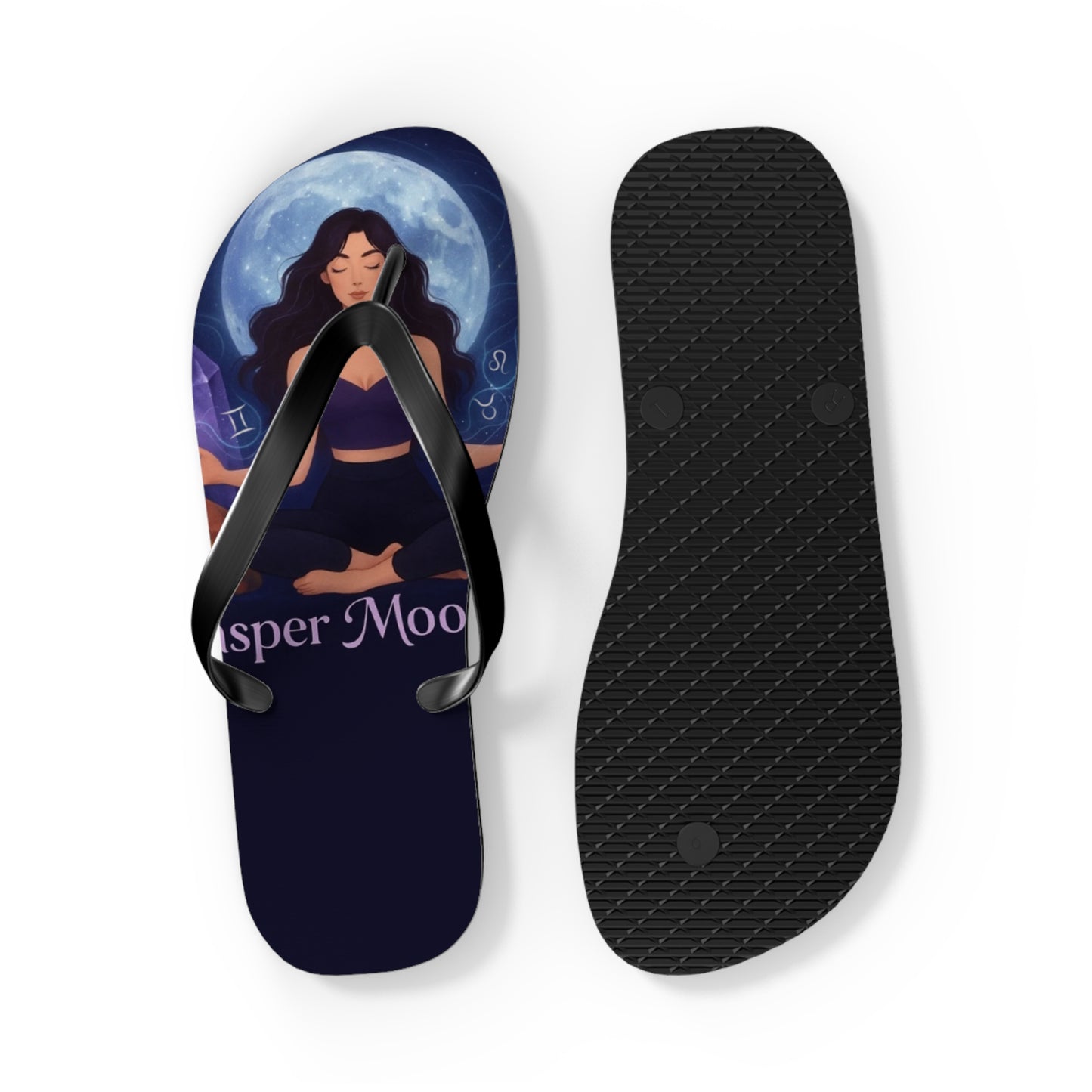 Moonlit Meditation Flip Flops — Whisper Moonlight Yoga Sandals