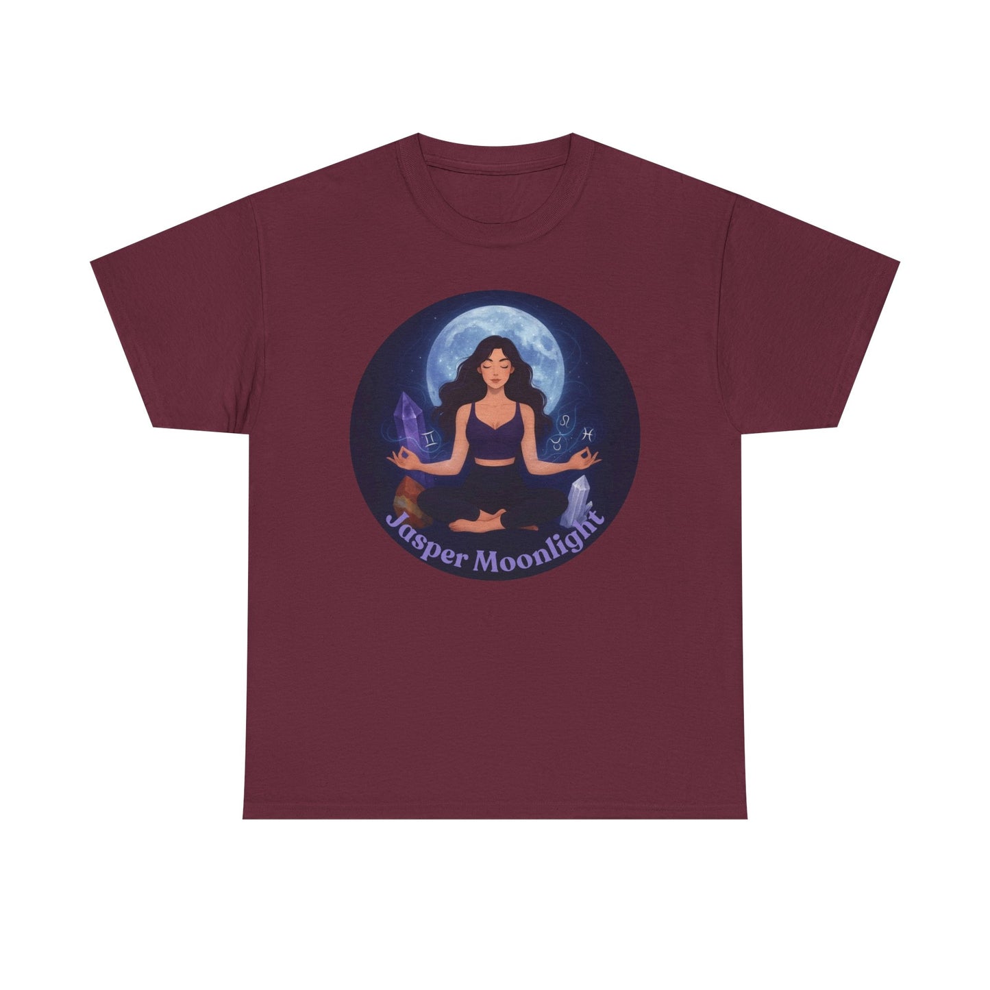 Moonlit Meditation T-Shirt — 'Moonlit Meditation' Yoga Tee