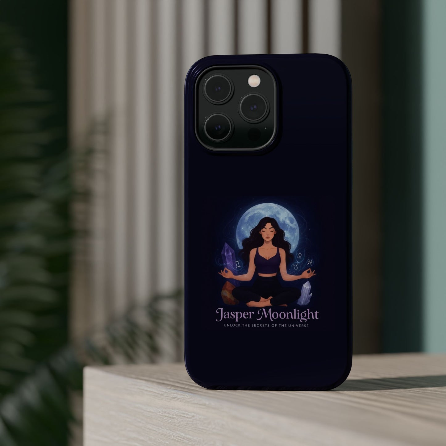 Moonlight Meditation Phone Case — Jasper Moonlight Spiritual Magnetic Impact-Resistant Case