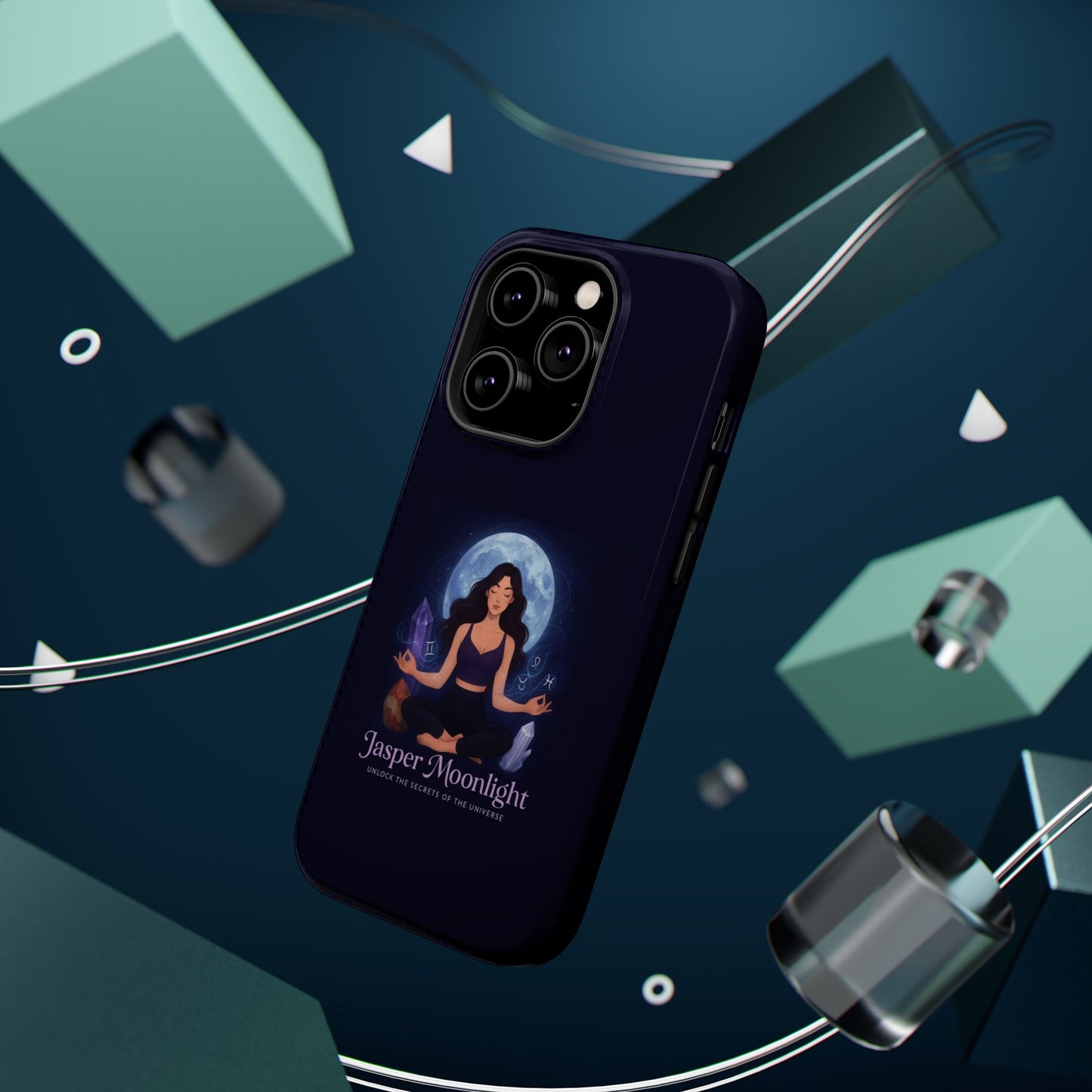 Moonlight Meditation Phone Case — Jasper Moonlight Spiritual Magnetic Impact-Resistant Case
