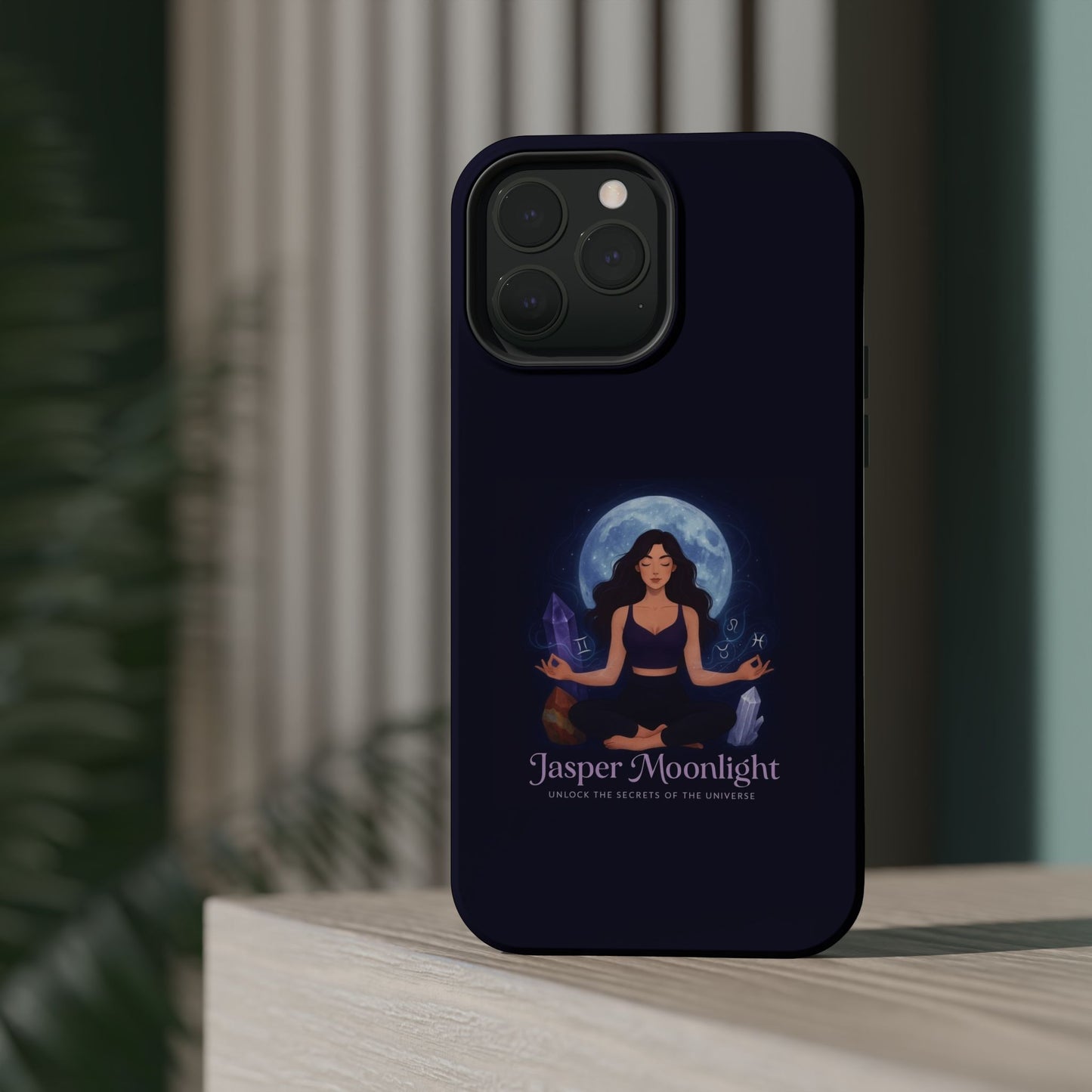 Moonlight Meditation Phone Case — Jasper Moonlight Spiritual Magnetic Impact-Resistant Case