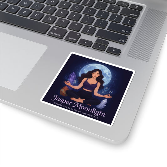 Astrology Crystal Sticker — "Jasper Moonlight: Unlock the Secrets of the Universe"