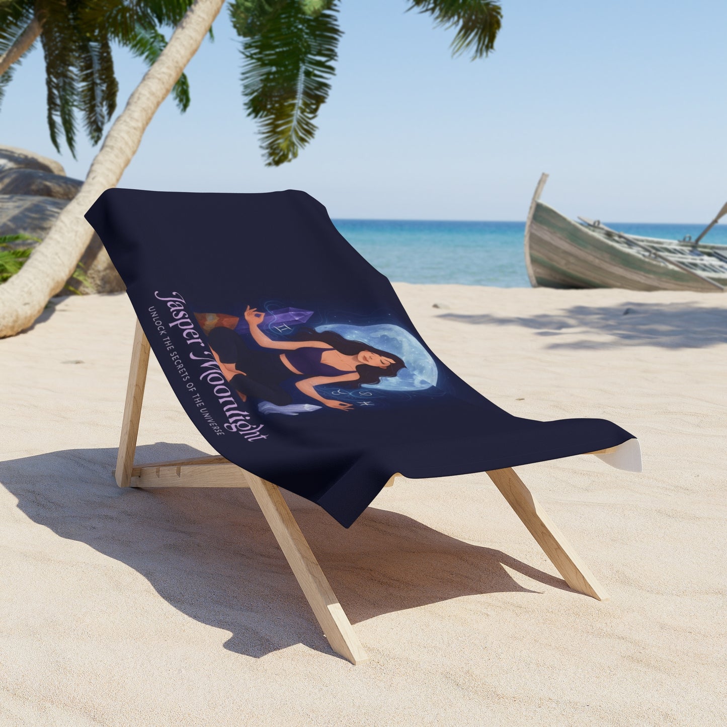 Beach Towel — Moonlit Meditation Towel