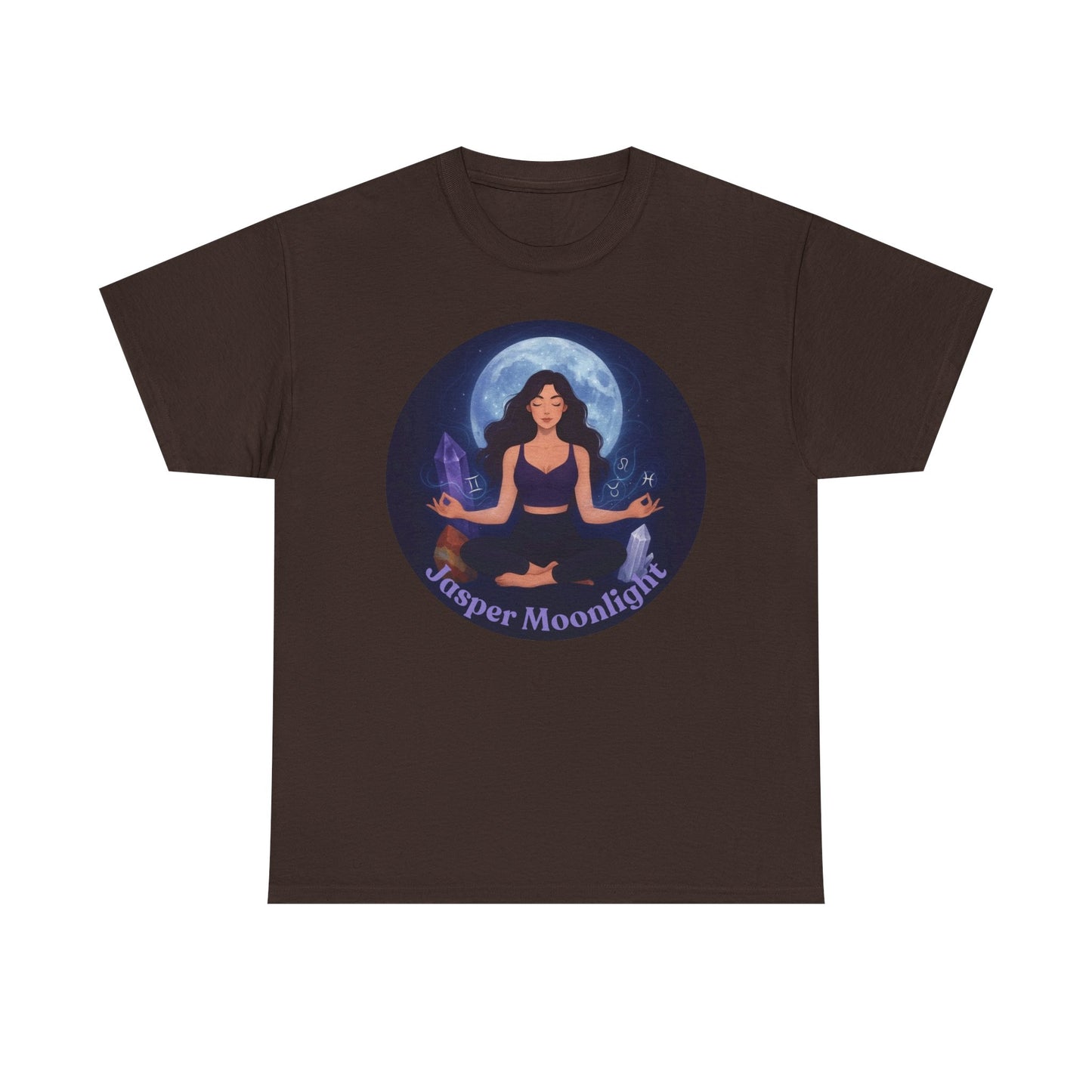 Moonlit Meditation T-Shirt — 'Moonlit Meditation' Yoga Tee
