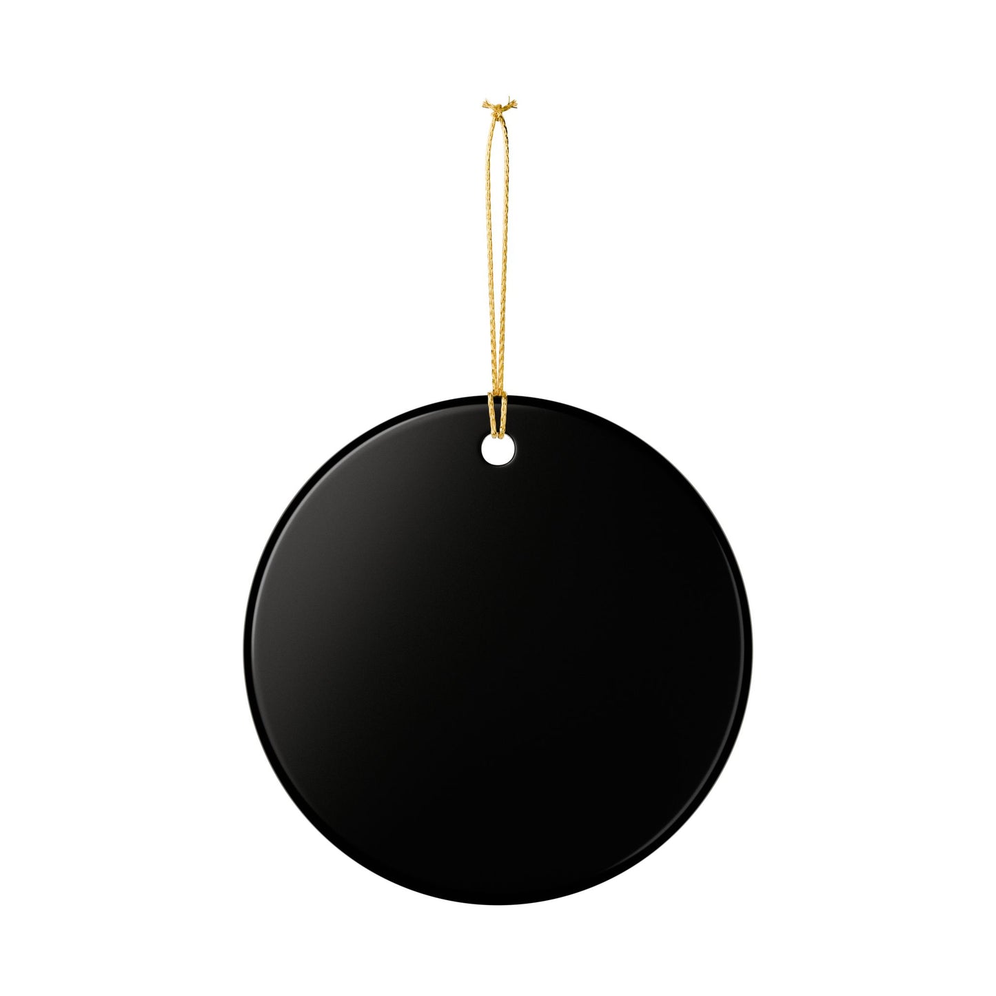 Moonlit Meditation Ceramic Ornament