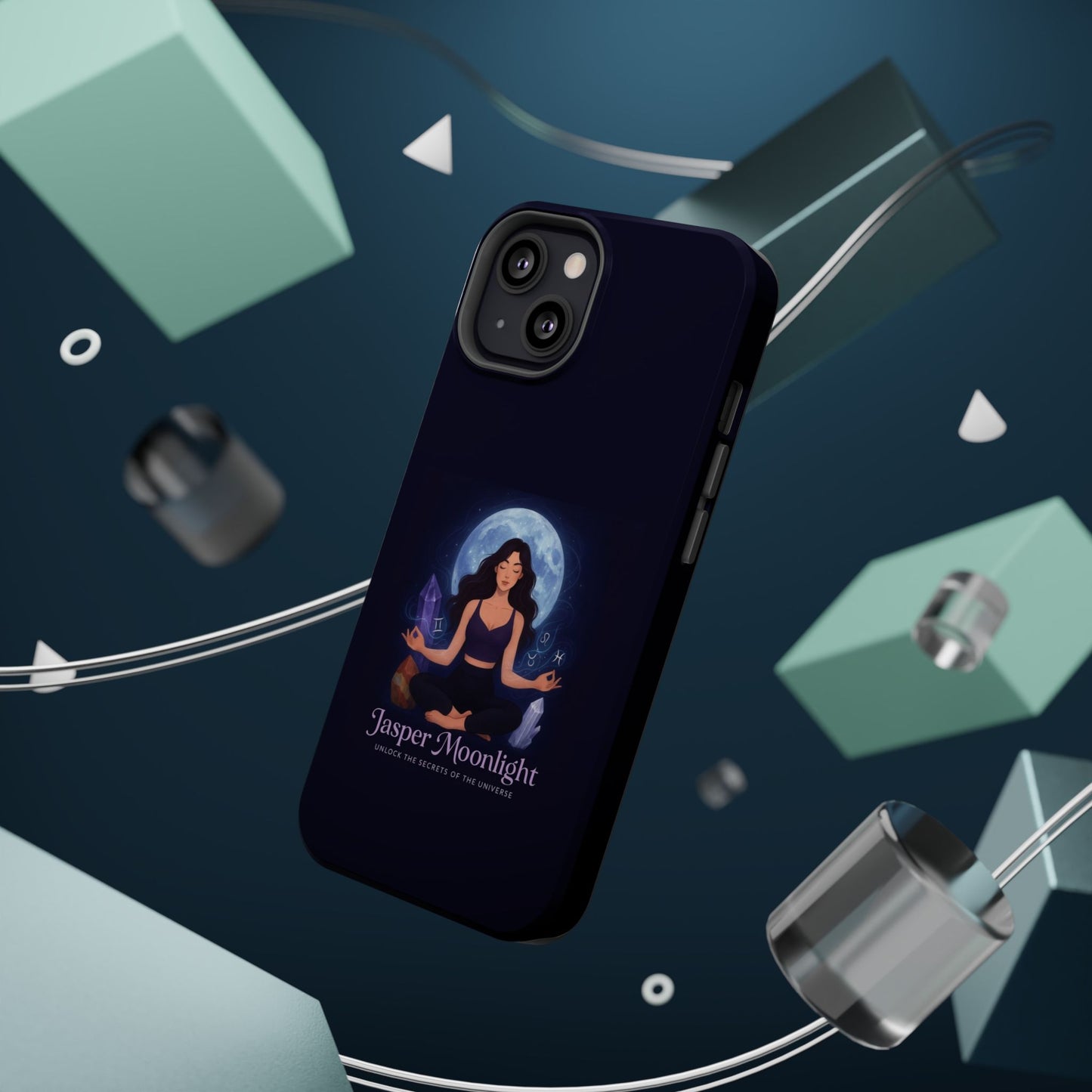 Moonlight Meditation Phone Case — Jasper Moonlight Spiritual Magnetic Impact-Resistant Case