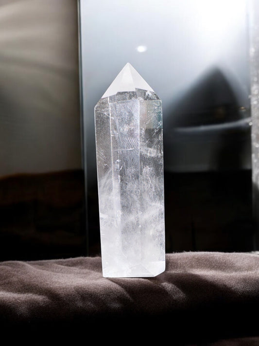 3.5” Clear Quartz Tower