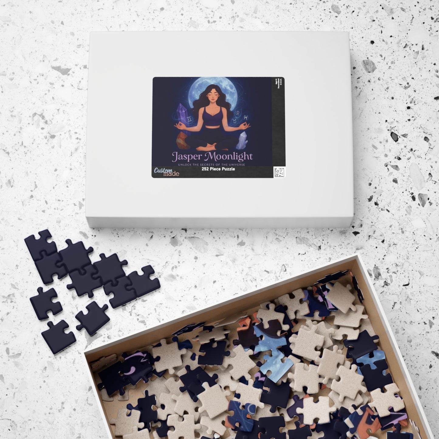 Moonlit Meditation Jigsaw Puzzle — Spiritual Crystal & Moon 252–1014 Piece