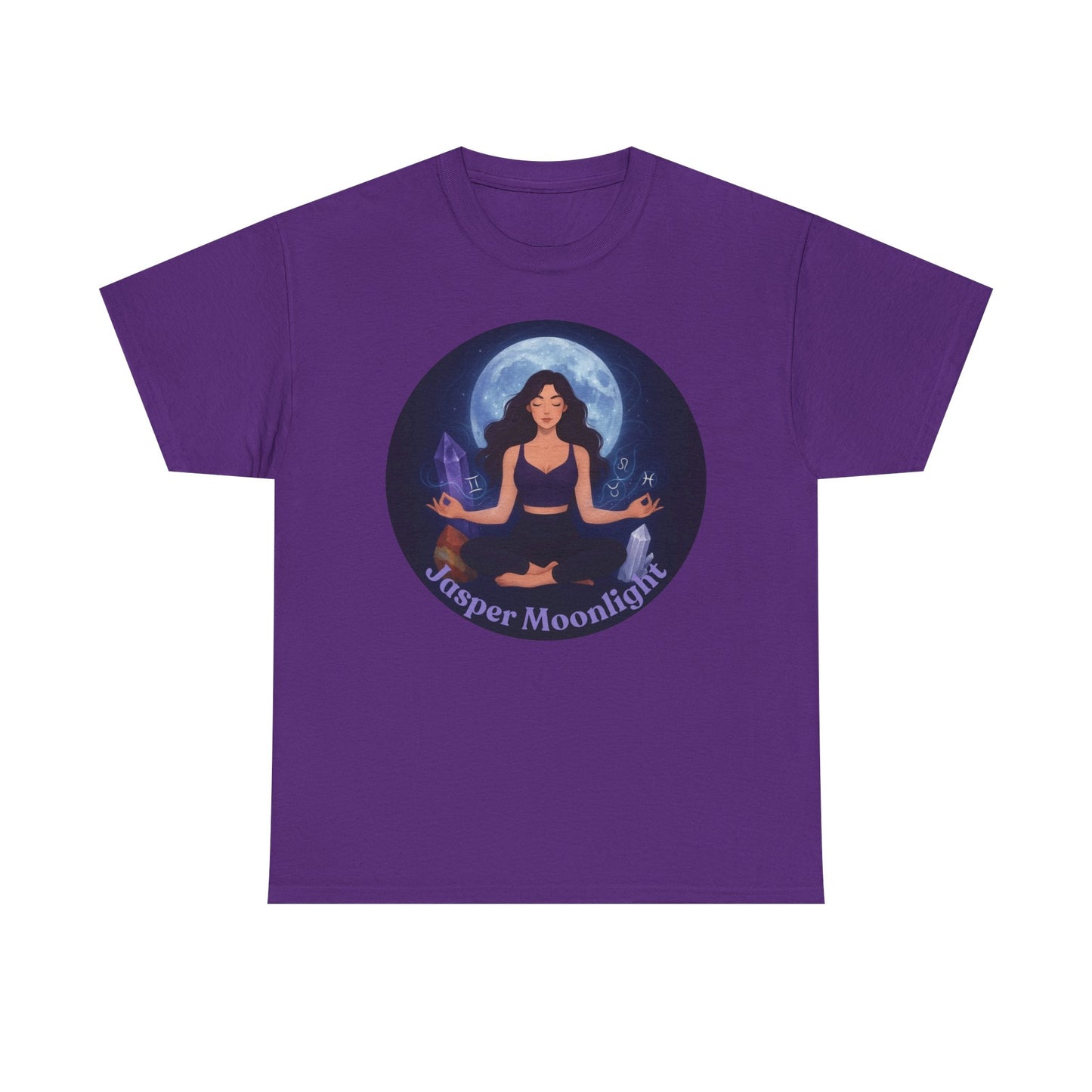 Moonlit Meditation T-Shirt — 'Moonlit Meditation' Yoga Tee