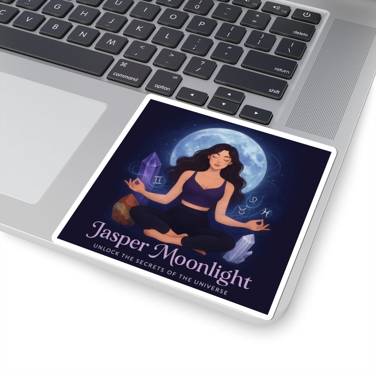 Astrology Crystal Sticker — "Jasper Moonlight: Unlock the Secrets of the Universe"
