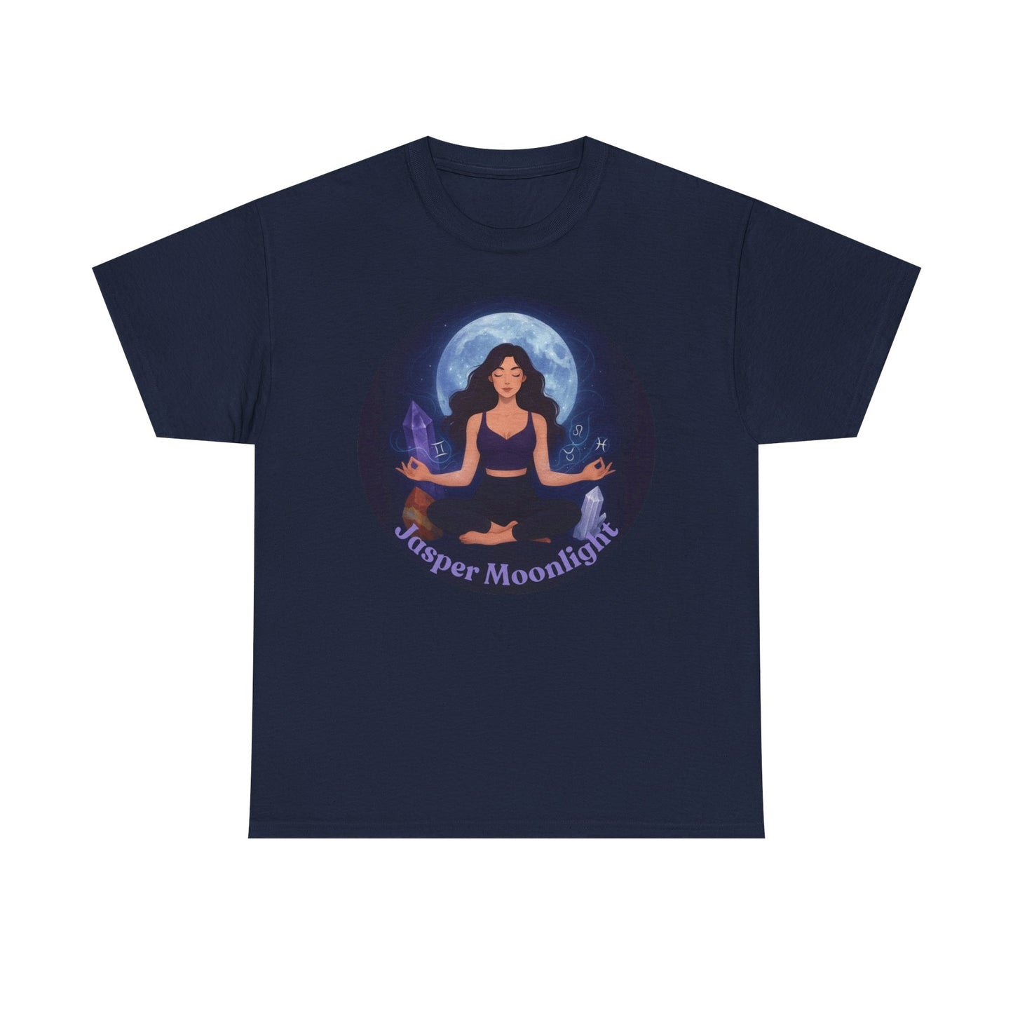 Moonlit Meditation T-Shirt — 'Moonlit Meditation' Yoga Tee