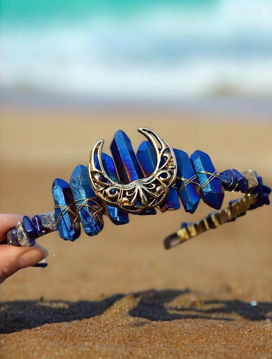 Lapis Lazuli Crystal Tiara *PREORDER*