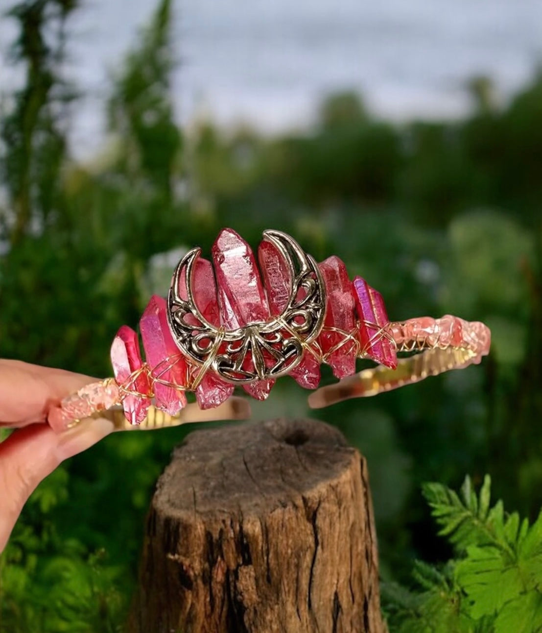 Strawberry Quartz Crystal Tiara *PREORDER*